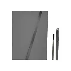 Imagen de Set Libreta Pasta Dura Con Boligrafo Metalico Repuesto Caja