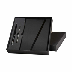 Set Libreta Pasta Dura Con Boligrafo Metalico Repuesto Caja - comprar en línea