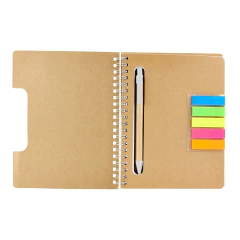 Libreta Ecologica Esquela banderines boligrafo - Vantastiks