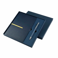 Set Libreta Pasta suave Boligrafo Metalico Caja regalo zegno