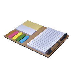 Libreta bolsillo rayada curpiel boligrafo Diane