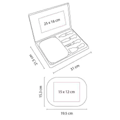 Set Cortadores Cuchillos Queso Con Tabla Y Estuche - comprar en línea