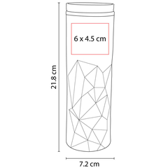 Termo Acero Doble Pared Prismatico Arel 450 Ml - Vantastiks