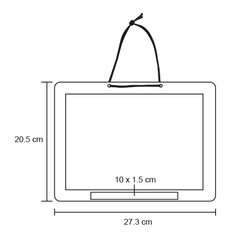 Pizarron doble cara plumon gis madera 20x27cm en internet
