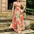 Vestido Longo Estampado Floral Inspiração Farm Geométrico Decotado Verão - comprar online
