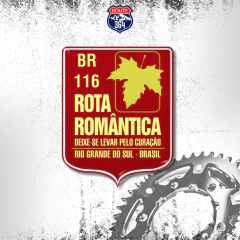 Adesivo Resinado Brasil - Rota Romântica