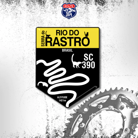 Adesivo Resinado Brasil - Serra do Rio do Rastro Fauna Edition - Route 364 - Riders Shop