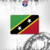 Ímã Resinado Bandeira - Saint Kitts
