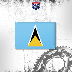 Imã Resinado Bandeira - Saint Lucia