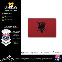 Adesivo Resinado Bandeira - Albânia