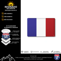 Ímã Resinado Bandeira - França