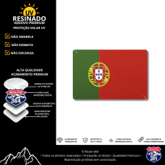 Adesivo Resinado Bandeira - Portugal