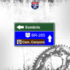 Ímã Resinado Brasil - Placa Sombrio/BR-285/Cam.Canyons - comprar online