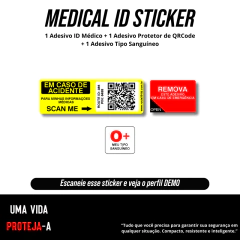 Route 364 ID Sticker Essencial Avulsa – Identificação Médica por QR Code - comprar online