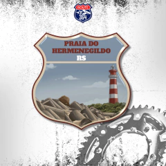 Ímã Resinado Brasil - Praia do Hermenegildo (Rio Grande do Sul)