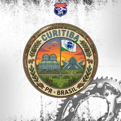 Ímã Resinado Brasil - Curitiba - Colecionável - comprar online