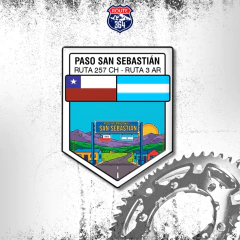 Adesivo Resinado Chile/Argentina - Paso San Sebastián (Ruta 257 CH - RUTA 3 AR) - comprar online