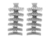 Separadores Plasticos Broches Negro X 12 Unidades Eurostil art 50081/50 - comprar online