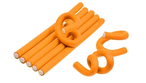 Bigudi Flexible 15mm Naranja Rizos Ondas Permamente X 12 U Eurostil art 1248