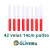 Vela Palito Bicolor Branca e Vermelha 42 Unidades 14cm 15,8 - (Por Kilo) 100% Parafina