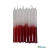 Vela Palito Bicolor Branca e Vermelha 32 Unidades 18cm 15,8 - (Por Kilo) 100% Parafina na internet