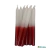 Vela Palito Bicolor Branca e Vermelha 32 Unidades 18cm 15,8 - (Por Kilo) 100% Parafina - Velas Oliveira