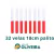 Vela Palito Bicolor Branca e Vermelha 32 Unidades 18cm 15,8 - (Por Kilo) 100% Parafina