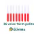 Vela Palito Bicolor Branca e Vermelha 36 Unidades 16cm 15,8 - (Por Kilo) 100% Parafina