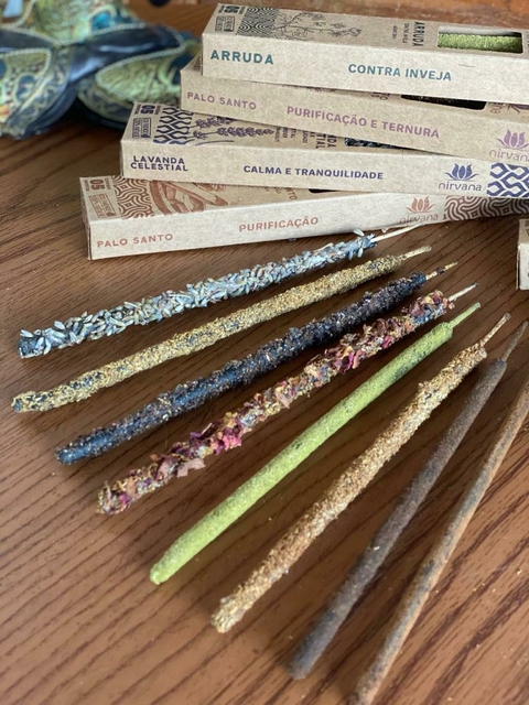 Incenso Nirvana Natural Premium 100% Natural Incensário -1 UNIDADE - comprar online