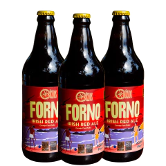 Kit presente Cerveja Forno Irish Red Ale - 3 Garrafas 600ml
