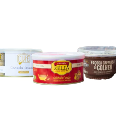 Kit 3 Doces Artesanais Mineiros Paçoca Cocada Goiabada