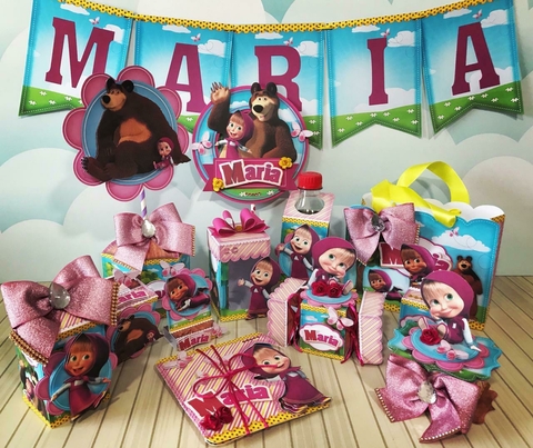 Kit Festa MASHA E O URSO - Arquivo Digital