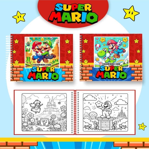 Livro Colorir Super Mario - Arquivo Digital - comprar online