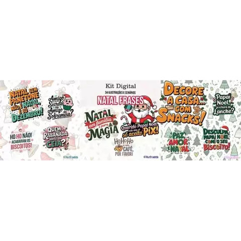 Kit Digital Frases de Natal - comprar online