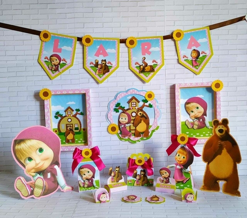 Kit Festa MASHA E O URSO - Arquivo Digital - comprar online