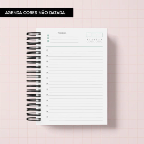 MIOLO DIGITAL - AGENDA CORES NÃO DATADA - Arquivo Digital - comprar online