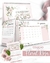 Kit calendários 2025 floral Rosa - comprar online