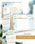 Kit calendarios Floral Azul 2025 - comprar online