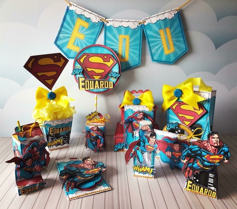 Kit Festa - Arquivo Digital - SUPER HOMEM