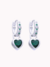 Argollas Emilia Green plata 925 (PAR) - comprar online