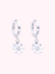Argollas florcita 10mm plata 925 (PAR) en internet