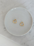 Argollas Holly gold micropave & acero dorado (PAR) en internet