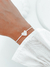 Pulsera Sophia micropave acero blanco regulable - comprar online