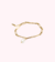 Pulsera Chini pearl acero dorado
