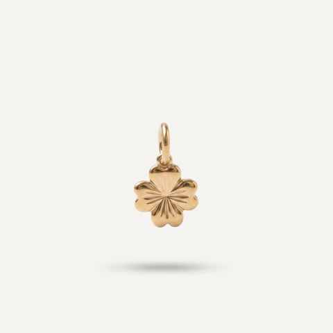 Charm Trevo - Banho de Ouro