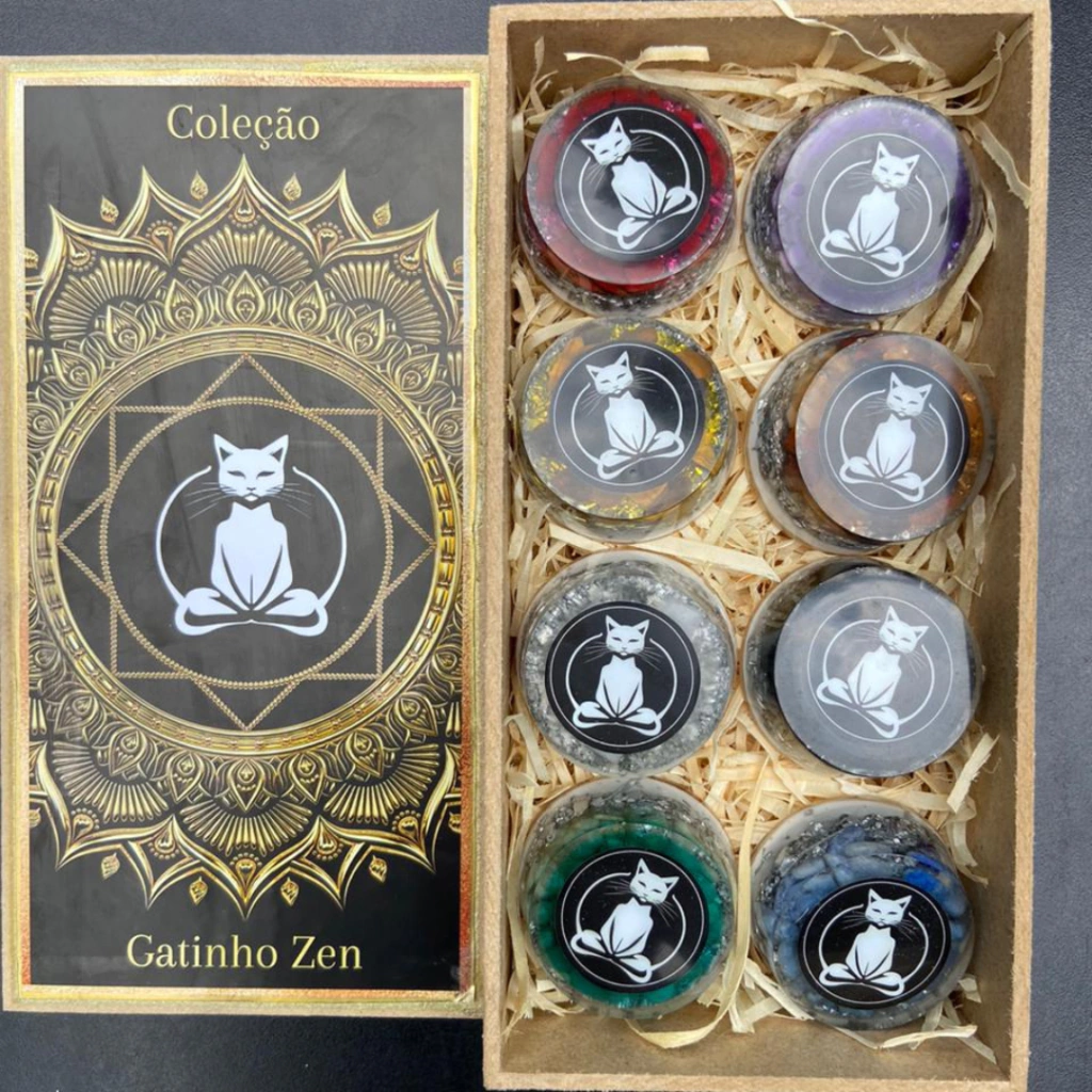 Coleção Orgonites Gatinho Zen