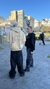 Hoodie Boxy Fit "Vague" Beige en internet
