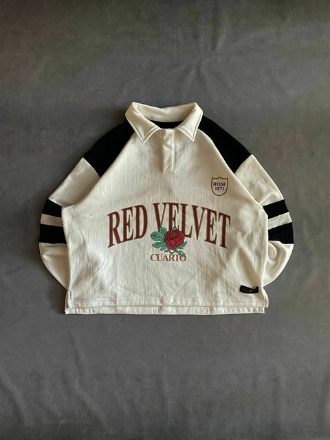 Polo Boxy FiT "Red Velvet" Crema