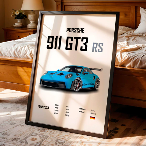 Quadro Decorativo Porsche 911 Gt3 Rs