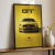 Quadro Carro Ford Mustang Gt Yellow - comprar online